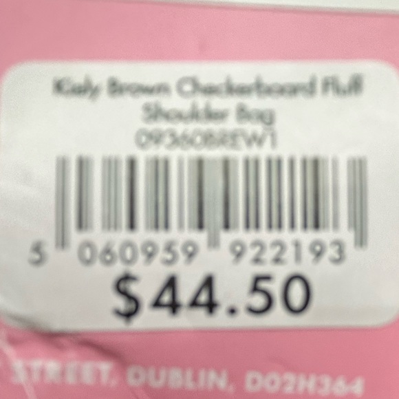 Soft Checkerboard Fluff Shoulder Bag & Matching Tote 👜 Bag. Brand New @ Macy’s - Picture 8 of 8